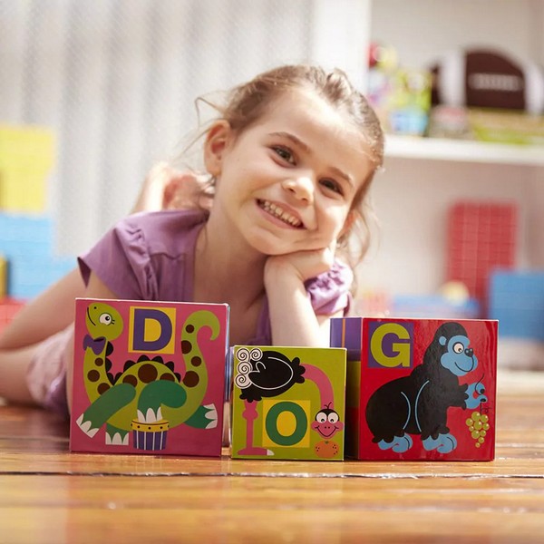 Продукт Melissa and Doug - Картонени кубчета с азбука и животни  - 0 - BG Hlapeta